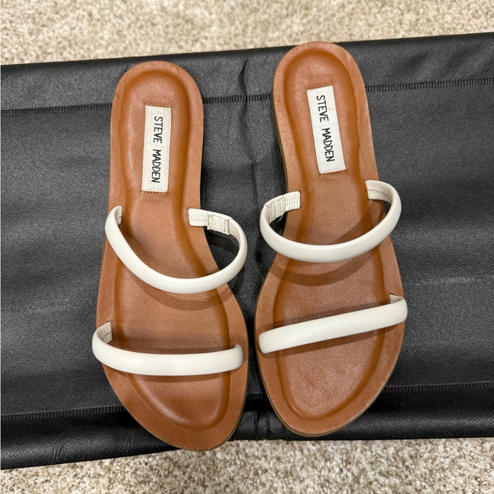 Steve Madden Women's White Sandals